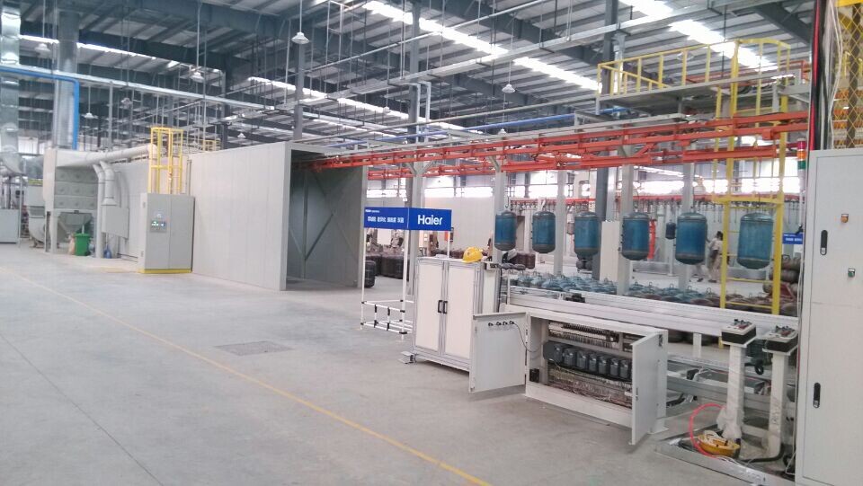 熱水器內(nèi)膽噴砂線(xiàn) 熱水器內(nèi)膽噴砂線(xiàn)