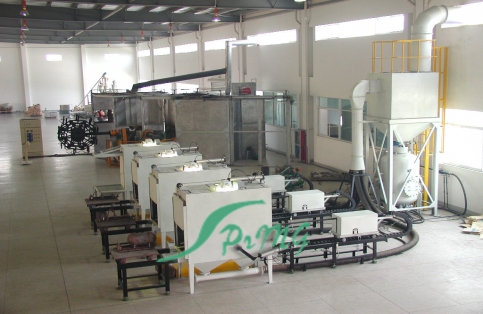 熱水器內(nèi)膽噴砂線