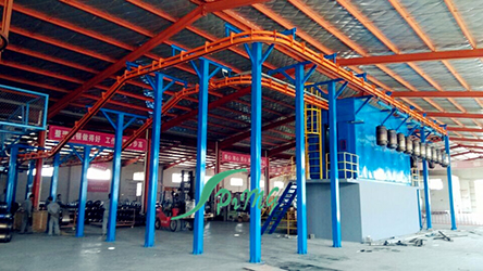 熱水器內(nèi)膽噴砂線