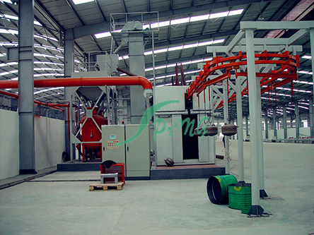 熱水器內(nèi)膽噴砂線